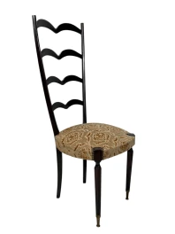 Mid-Century Modern High Back Side Chair by Paolo Buffa, 1950s